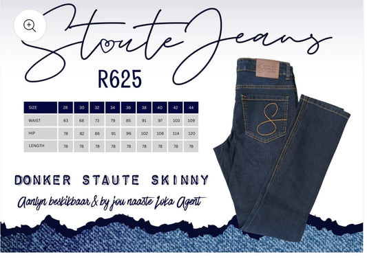 Staute Donker Blou Skinny