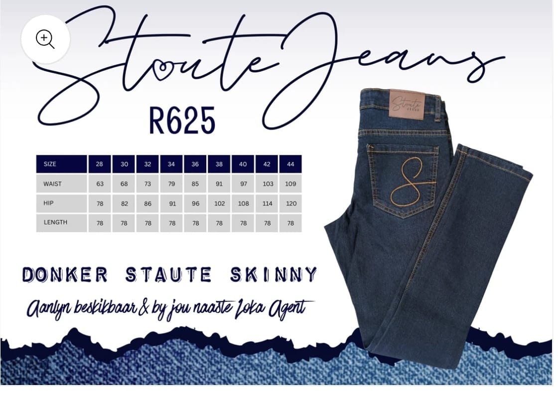 Staute Donker Blou Skinny