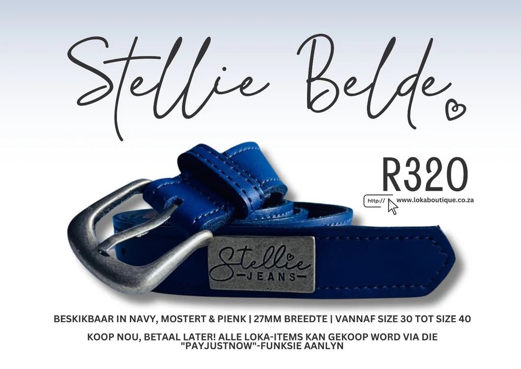 Stellie Jeans Leather Belts (Width 27mm)