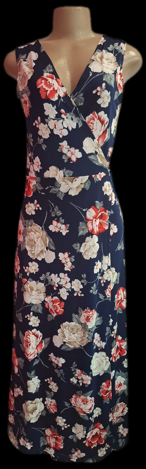 CC Navy & Rooi Wrap Dress