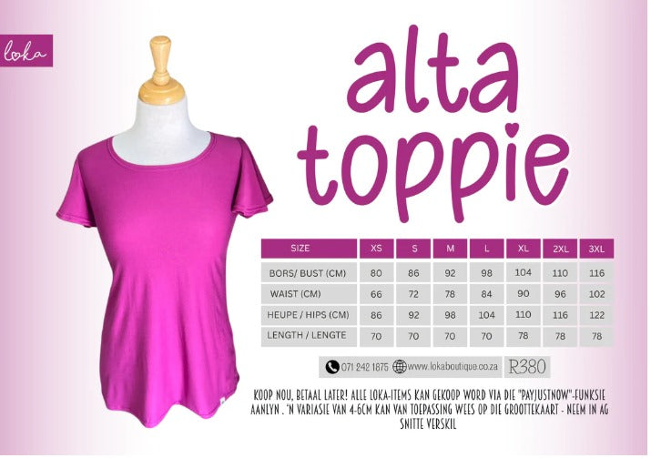 Pink Alta Toppie