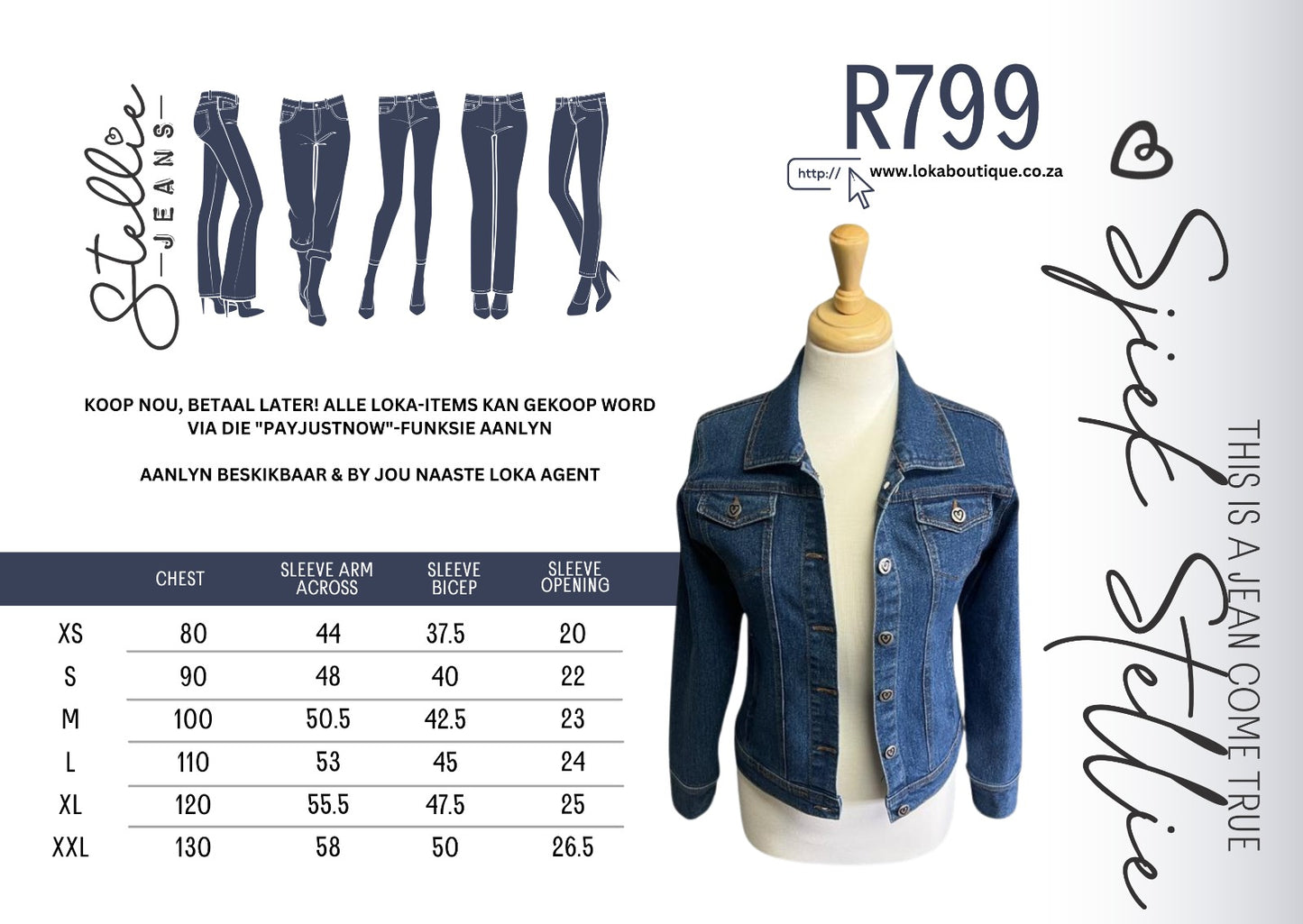 Sjiek Denim Baadjie