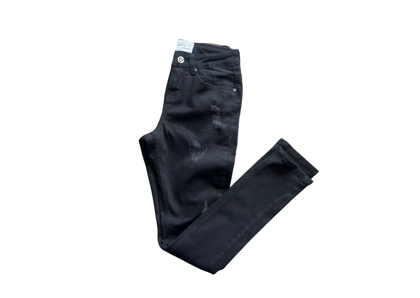 Stukkende Black denim