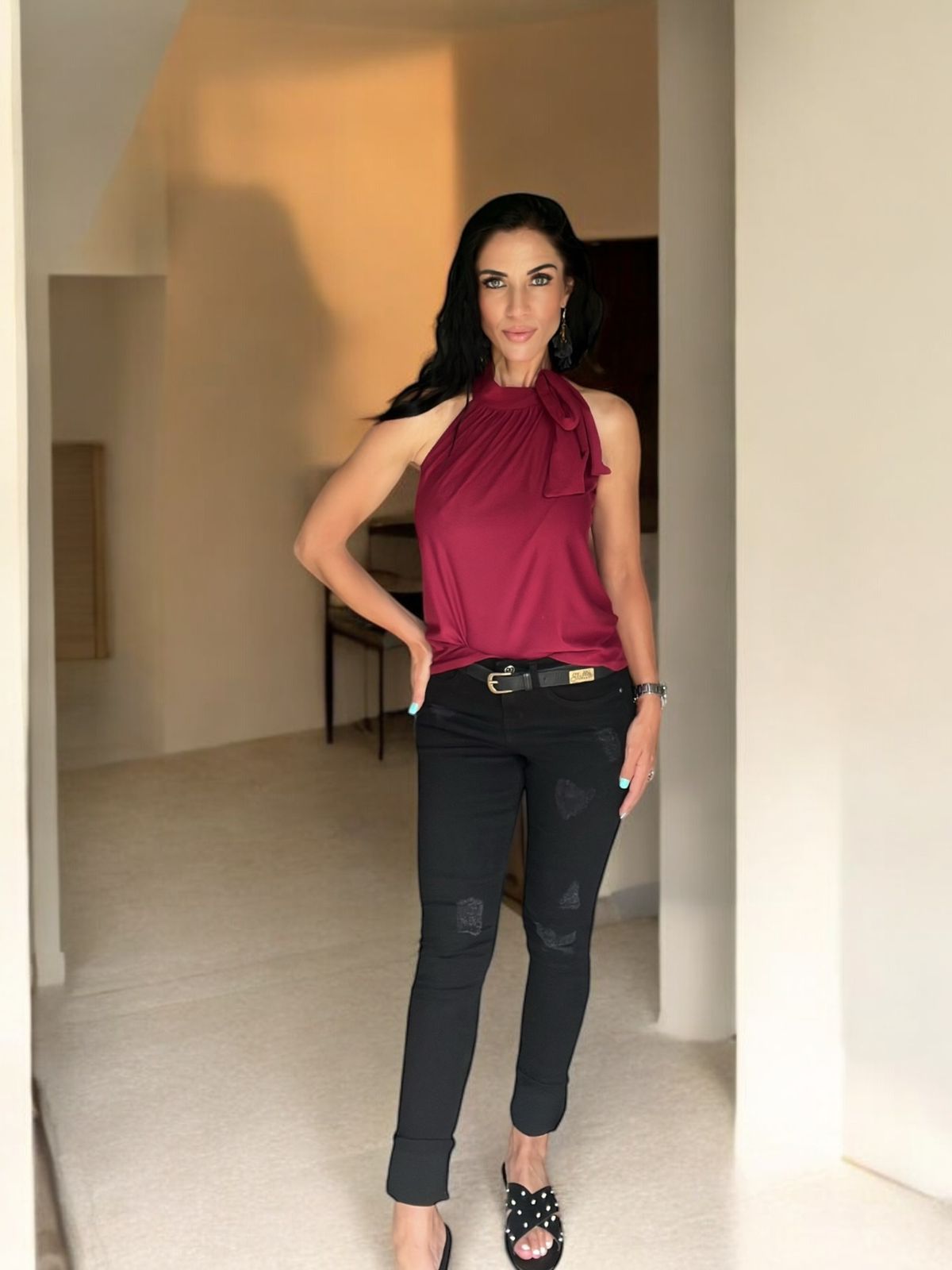 Stukkende Black denim
