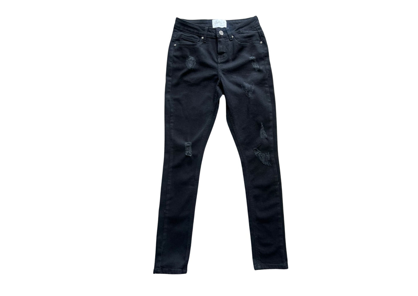 Stukkende Black denim