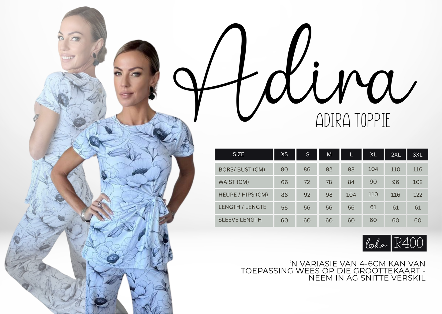 Adira Printed Knoop Top