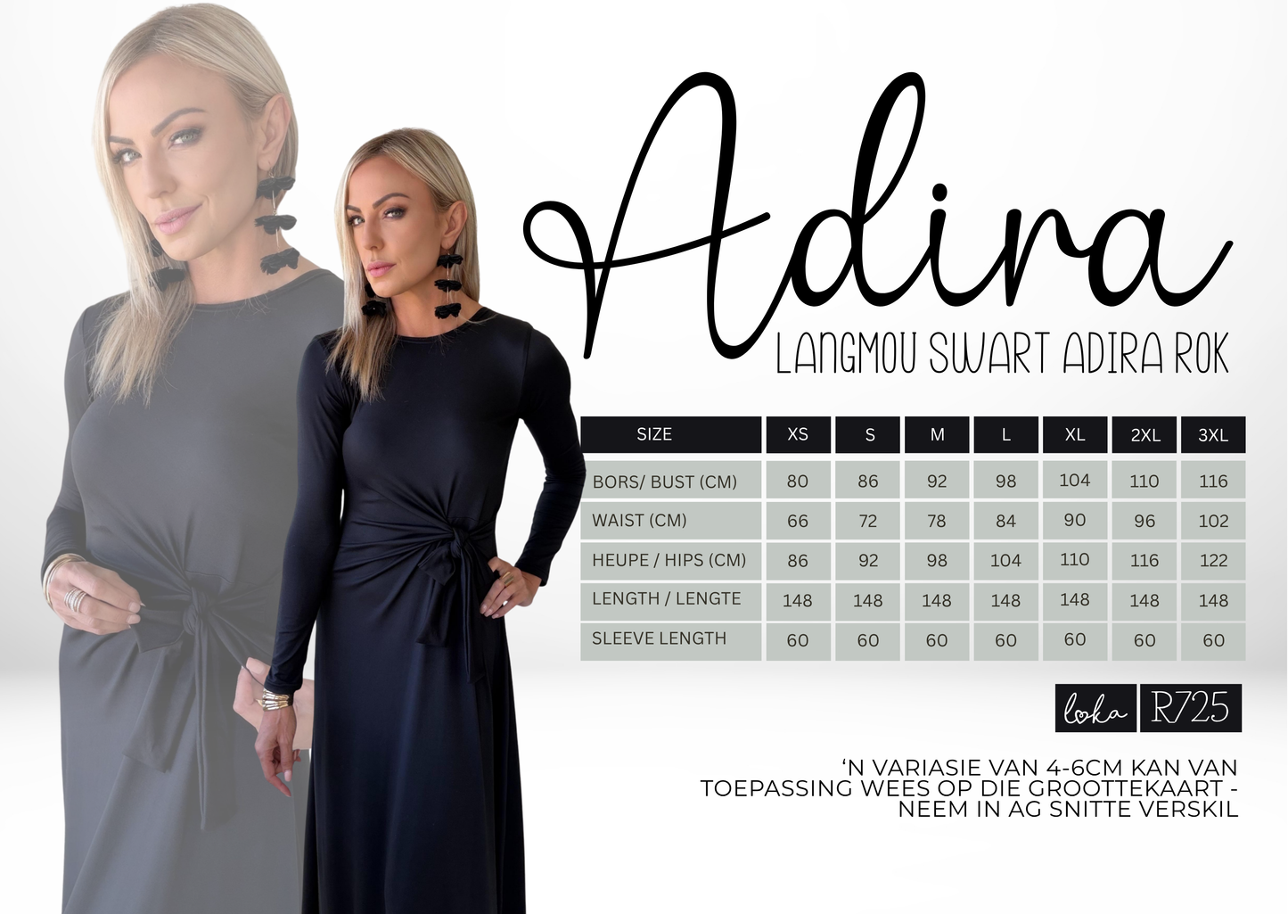 Adira Swart Langmou Knoop Rok
