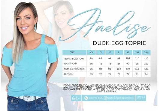 Anelise Duck Egg Toppie