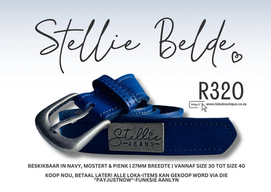Stellie Jeans Leather Belts (Width 27mm)