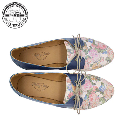 VB Mary Jane Pixie - Navy/Floral