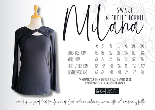 Milana Black Top