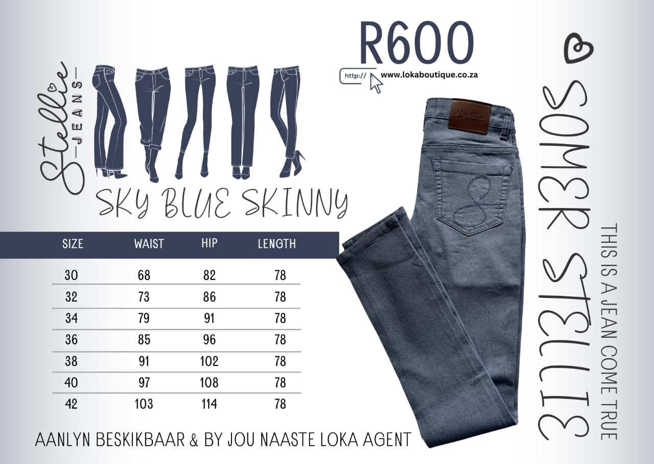 Sky Blue Skinny Denim