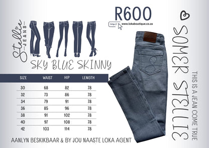 Sky Blue Skinny Denim