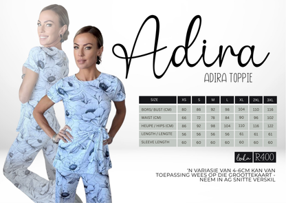 Adira Printed  Knoop Top