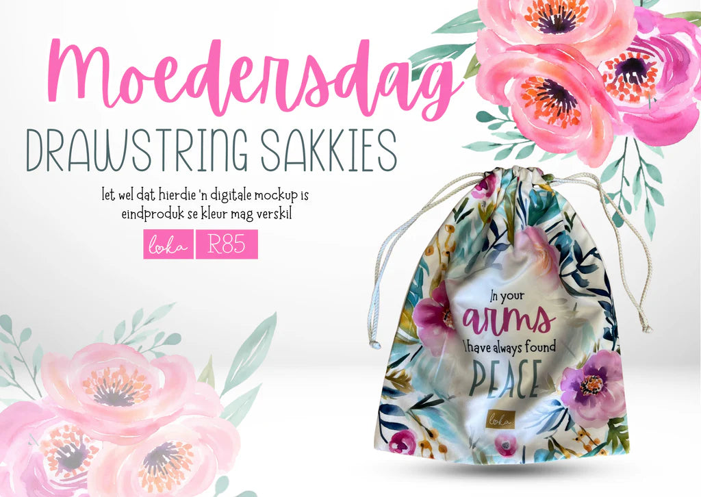 Moedersdag Drawstring Sakkie